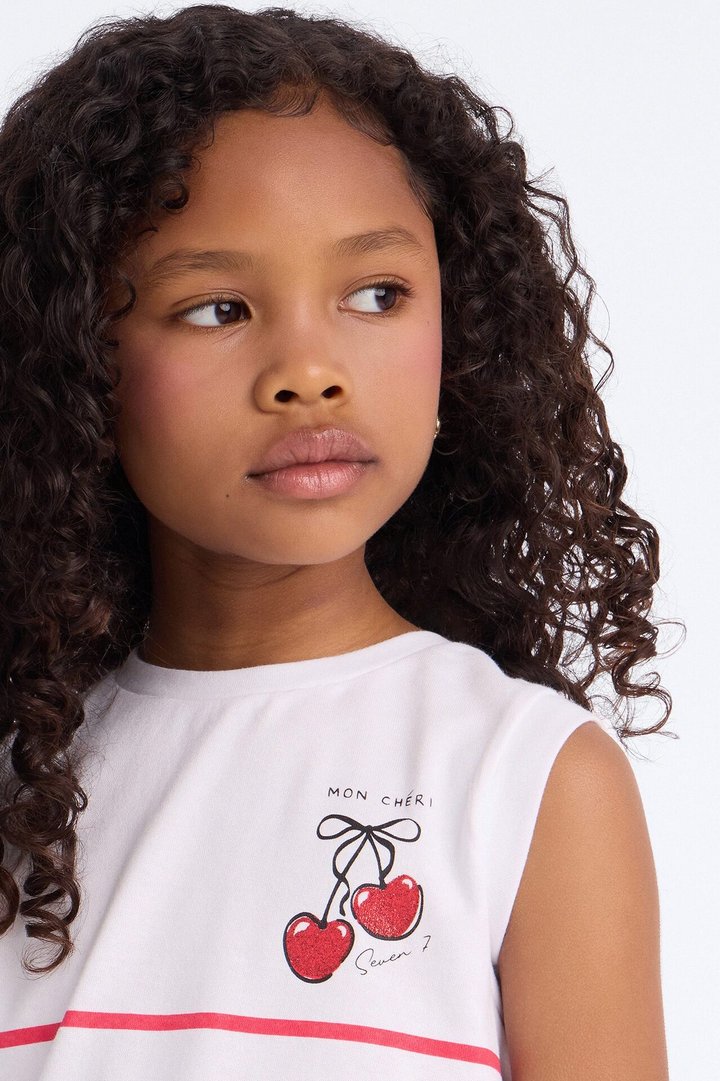 Mini Happiest Days Skort Set - White/combo