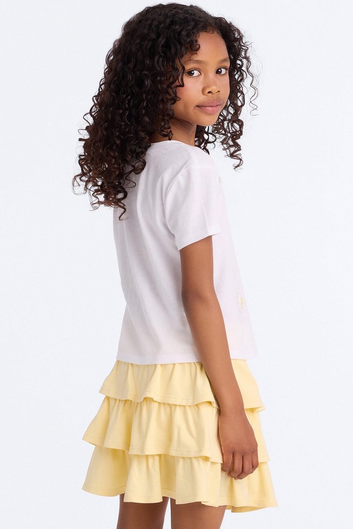 Mini Delightful Daisies Skirt Set - Yellow/combo
