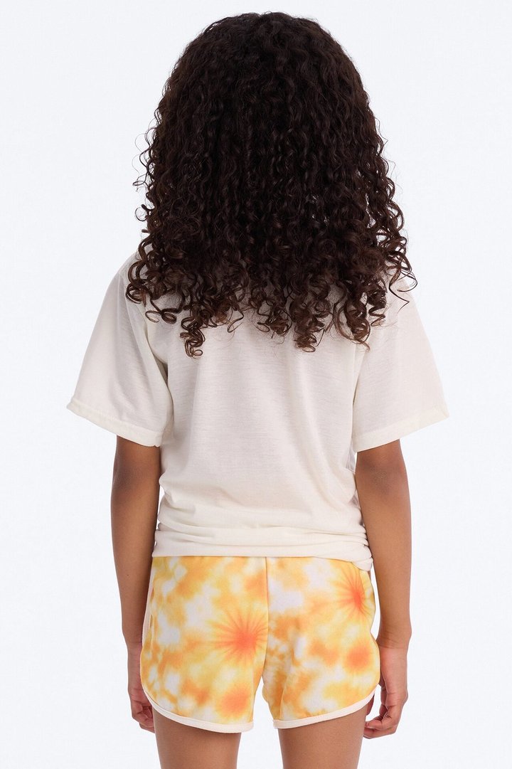 Mini Smile On Short Set - Orange/combo