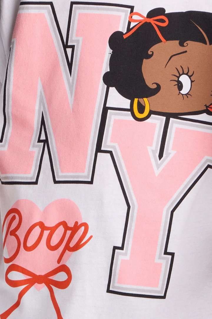 Mini Betty Boop NY Short Sleeve Tee - White