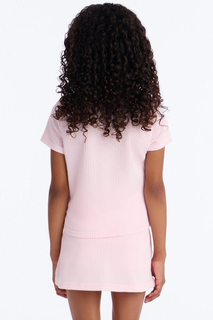 Mini Wherever You Go Cargo Skirt Set - Pink