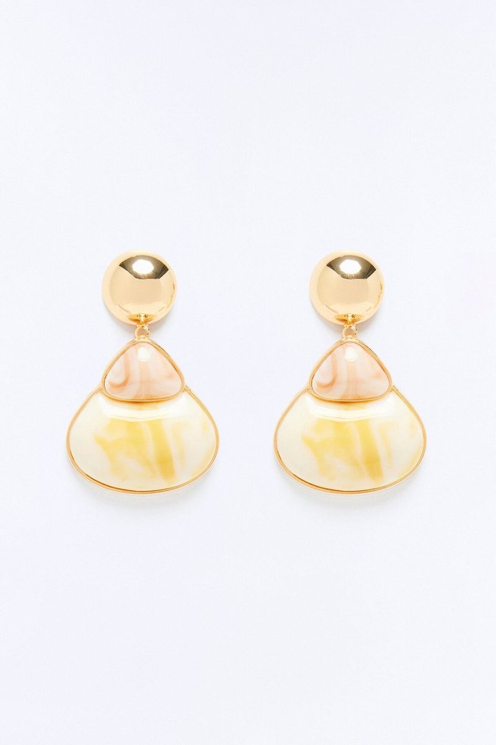 Encourage Them Jeweled Drop Earrings - Gold/combo