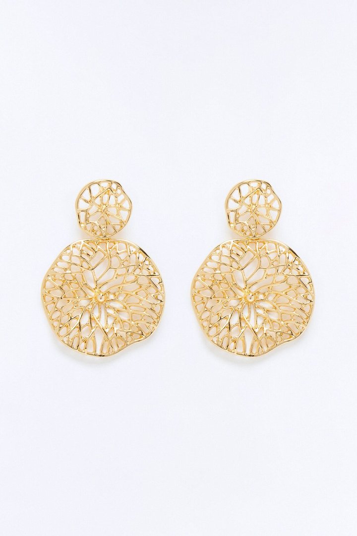 Through The Vines Earrings - Gold