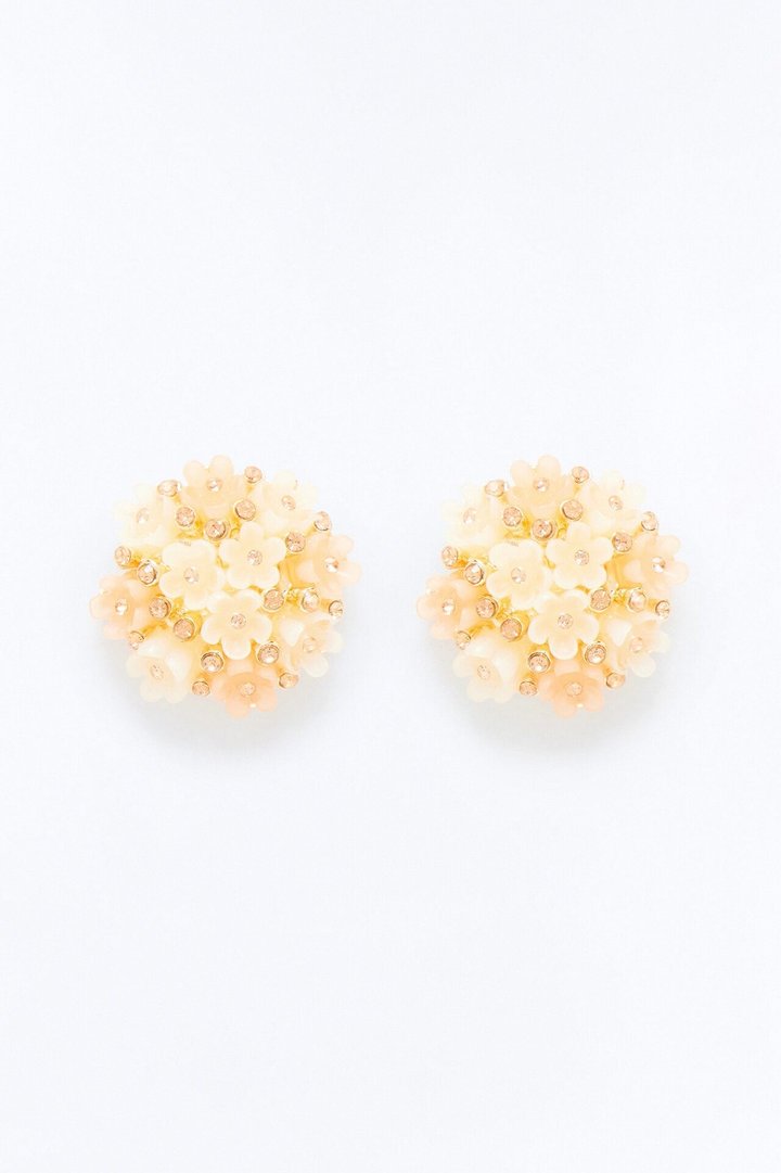 The Best Way Floral Stud Earrings - Pink/combo