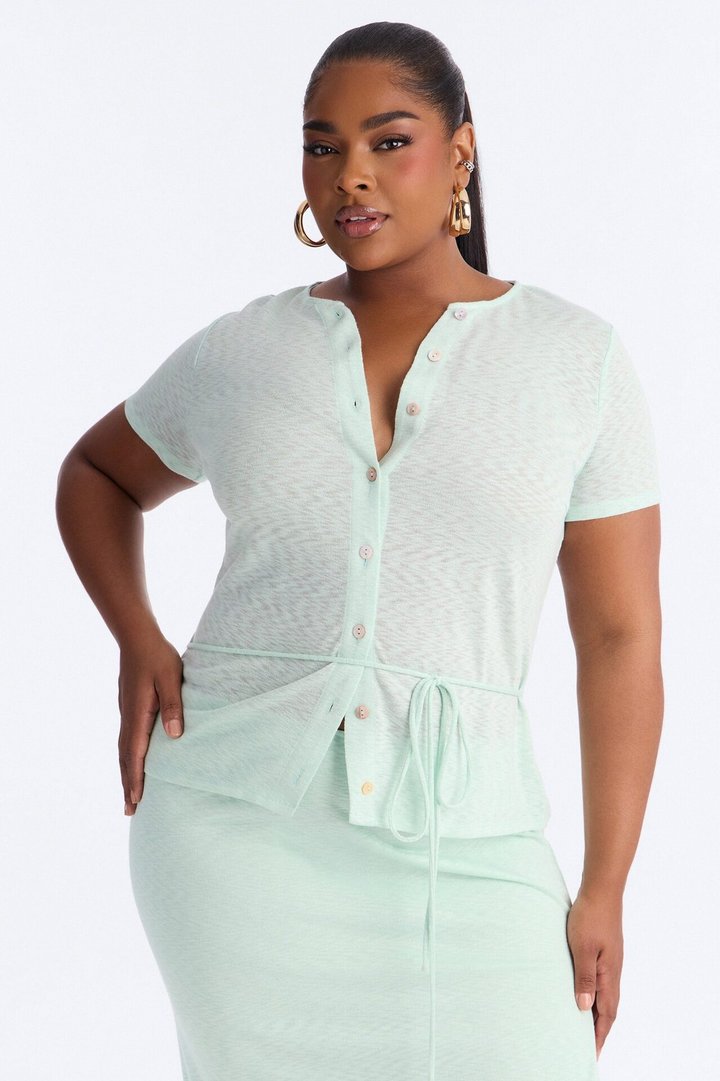 Sara Button Up Maxi Dress - Sage