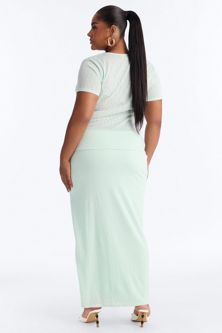 Sara Button Up Maxi Dress - Sage