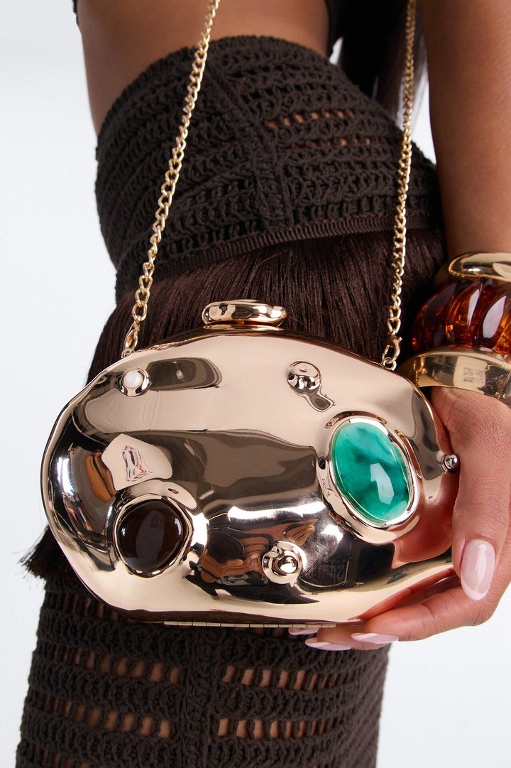 Gems Of The Pacific Clutch - Gold/Multi