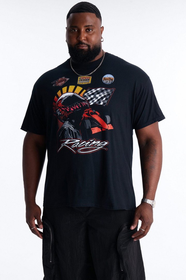 Pure Speed Racing Short Sleeve Tee - Black