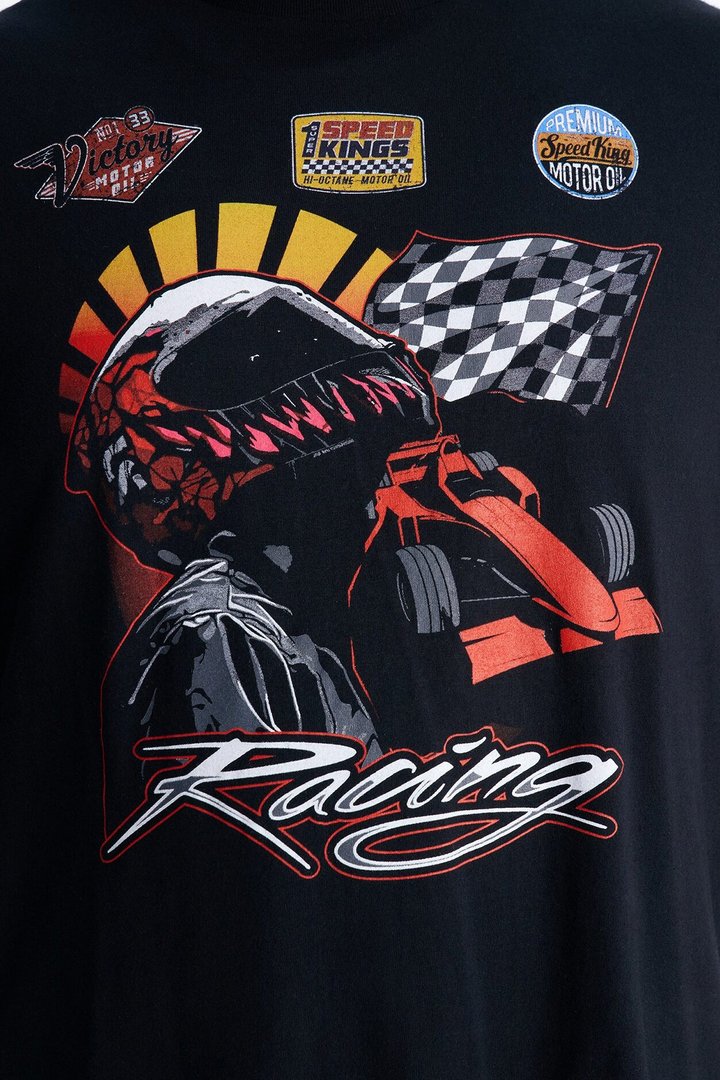 Pure Speed Racing Short Sleeve Tee - Black