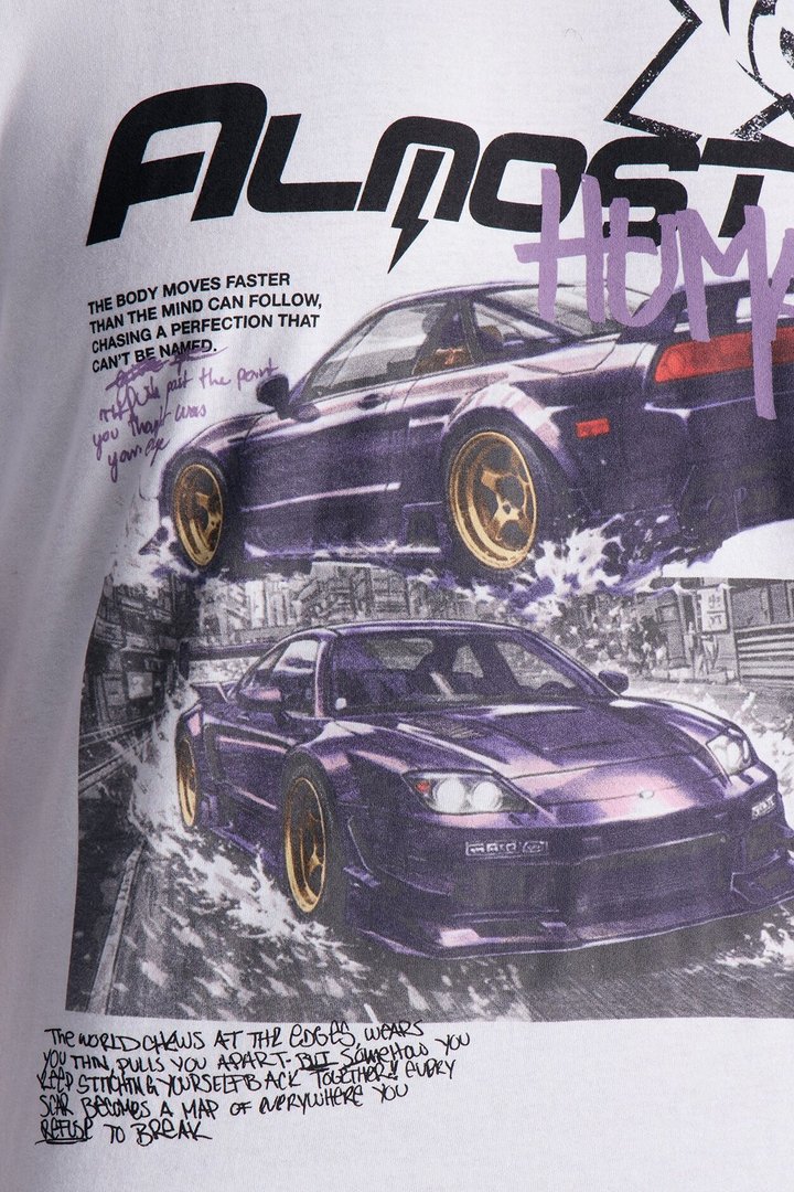 Almost Human Short Sleeve Tee - White