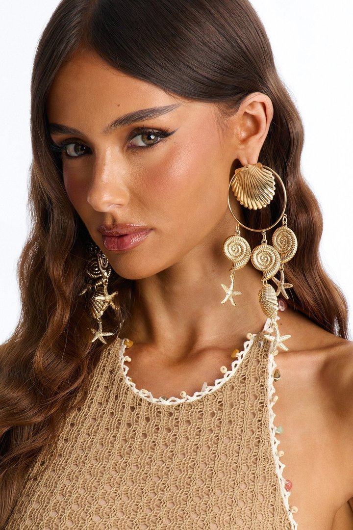 Maui Paradise Drop Earrings - Gold