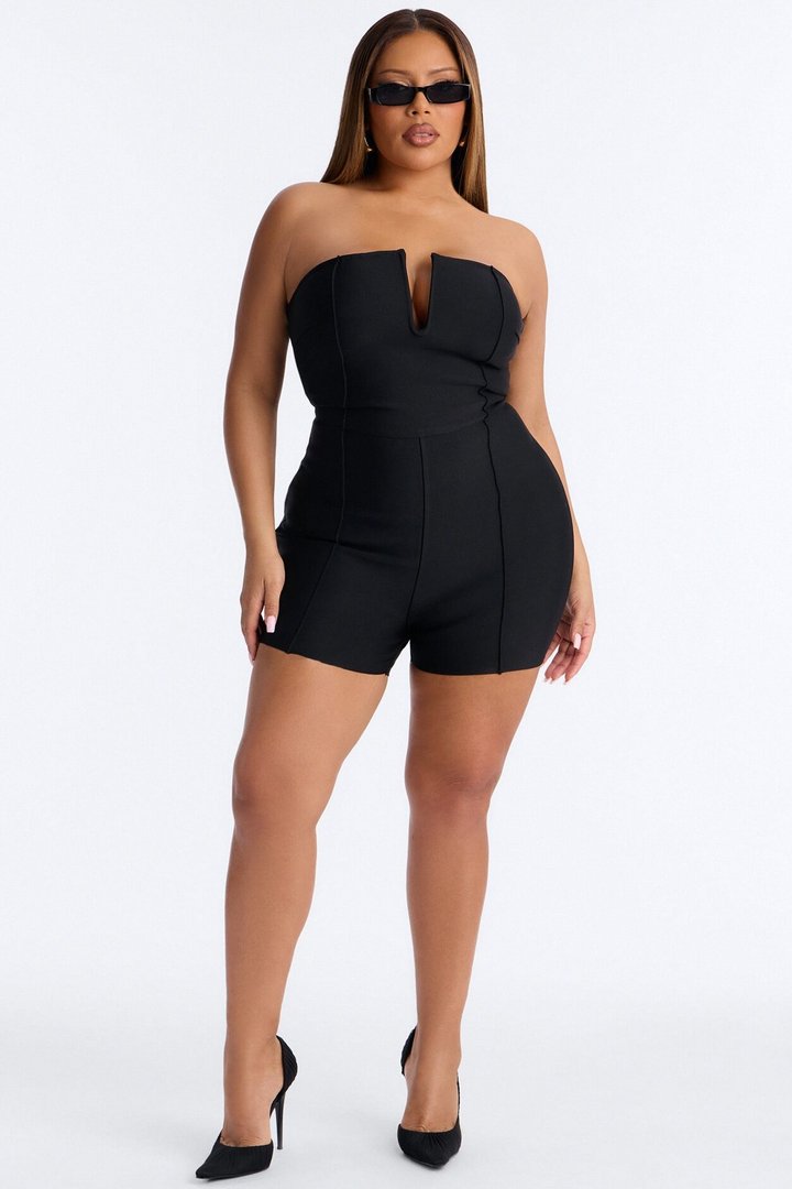 Someone To You Bandage Romper - Black