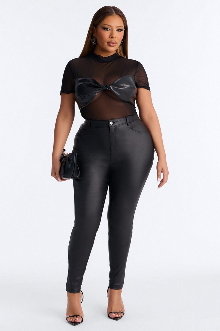 Tall Sammie High Rise Pants - Black