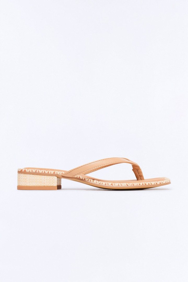 Dolce Vita Barty Leather Thong Sandals - Tan