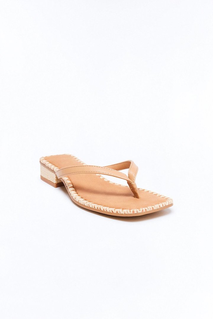 Dolce Vita Barty Leather Thong Sandals - Tan