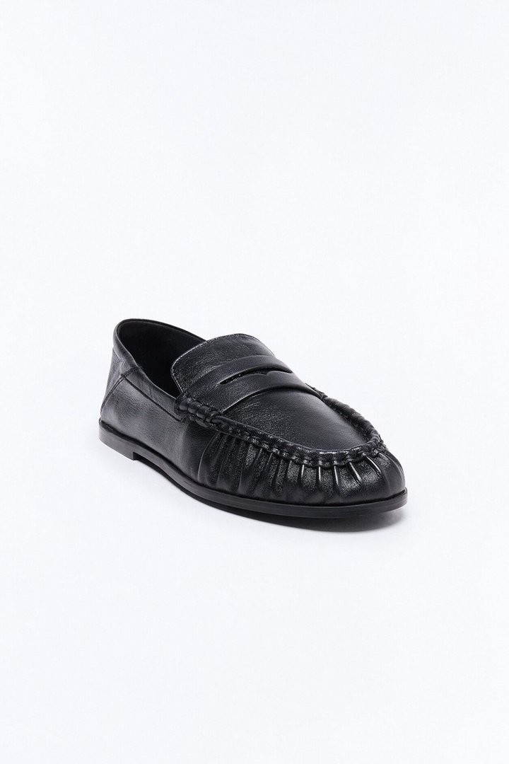 Steve Madden Stewart Leather Loafer - Black