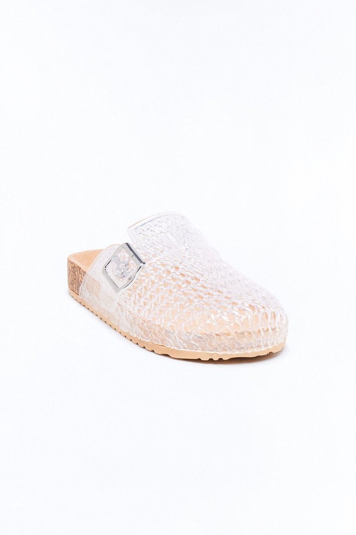 Anny Buckle Jelly Slides - Clear