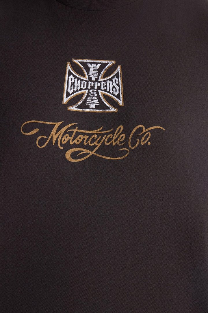West Coast Choppers Motorcycle Club Muscle Tee - Black Wash