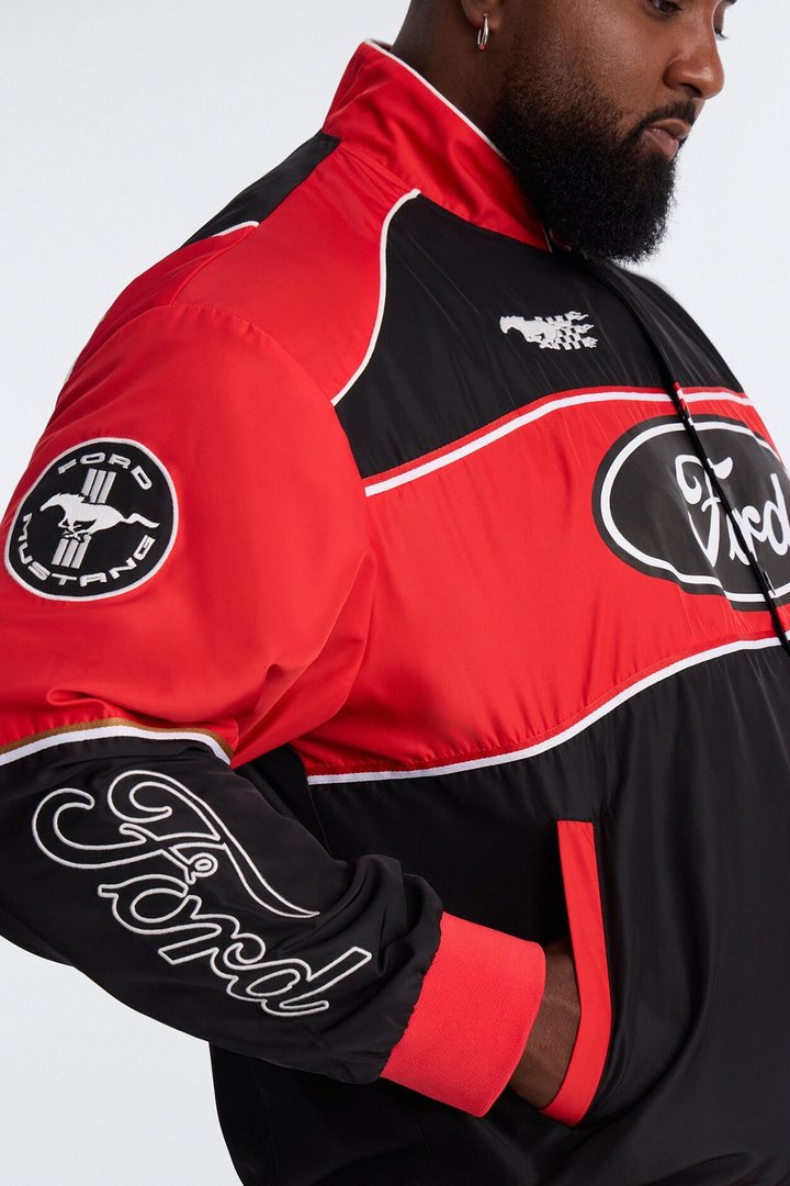 Oversized Ford Need For Speed Racing Jacket - Red