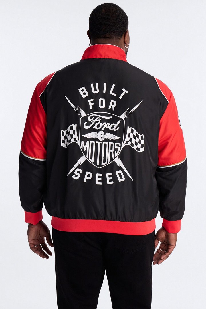 Oversized Ford Need For Speed Racing Jacket - Red