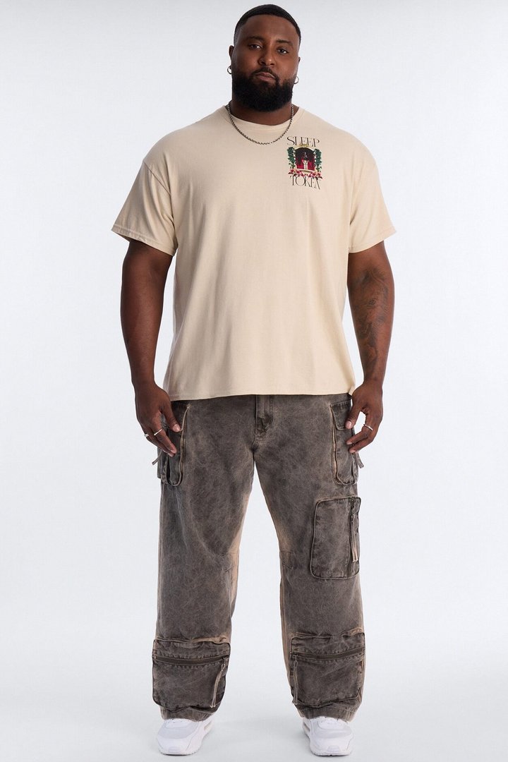 Sleep Token Rose Short Sleeve Tee - Cream