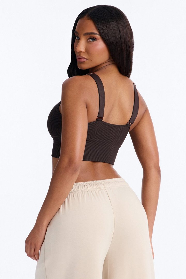 Always Seamless Comfort T-Shirt Bralette Bra - Chocolate