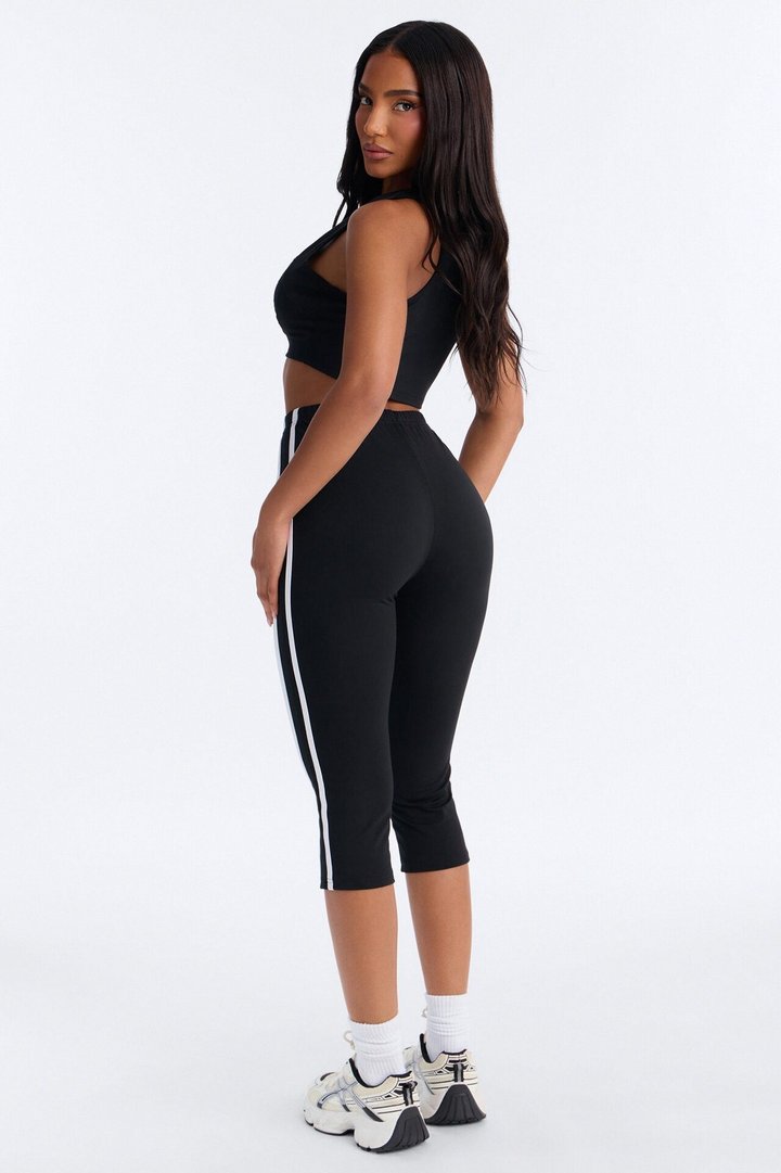Athena Capri Set - Black/White