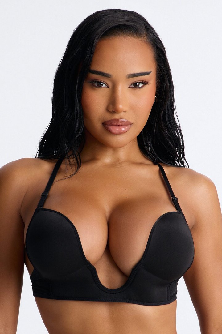 Supportive And Sleek U-Shape Bra - Black