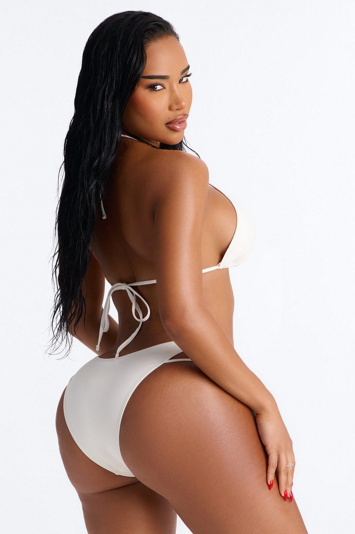 Love Chain 2 Piece Triangle Chain Bikini Set - Ivory