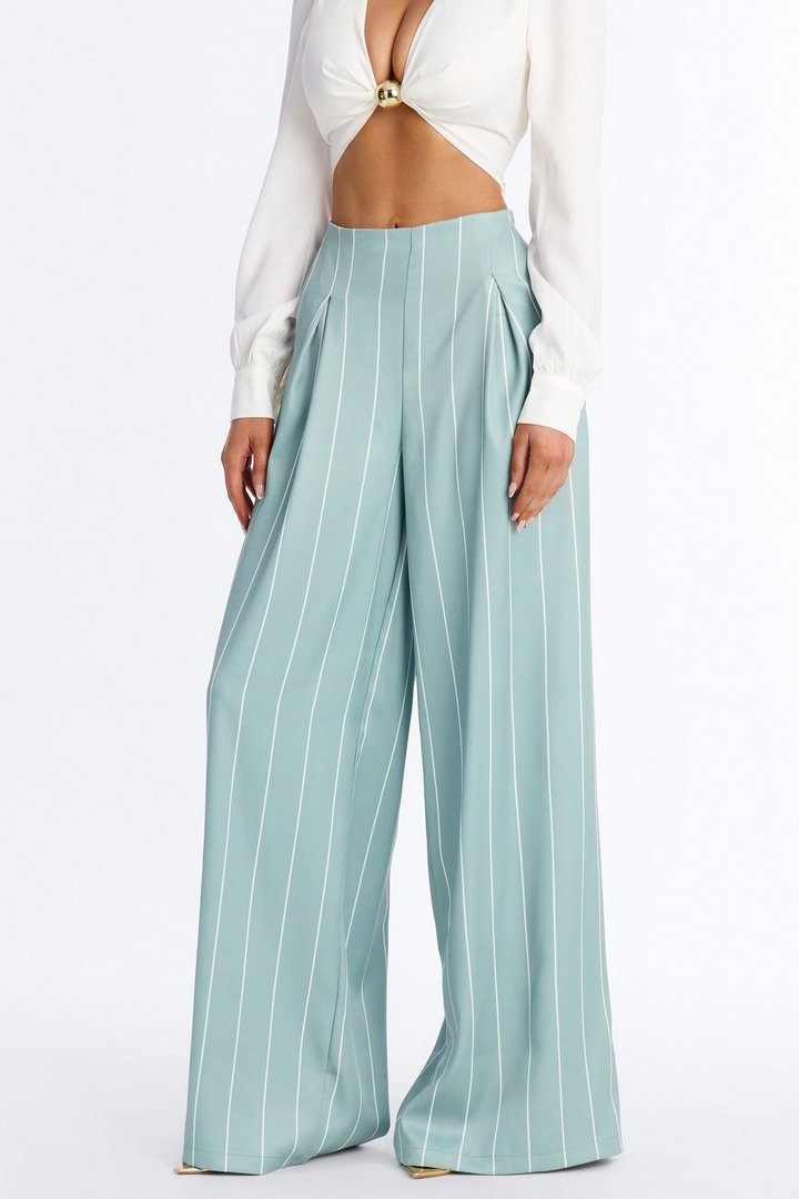 High Standards Pinstripe Trouser Pant 34″ - Sage