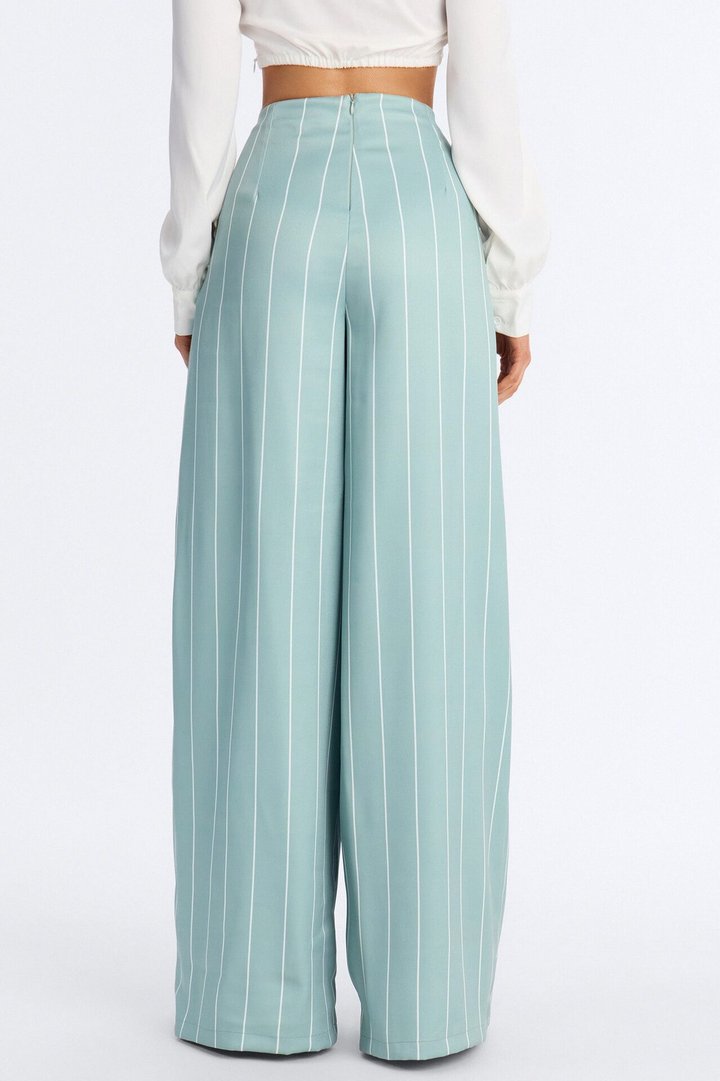 High Standards Pinstripe Trouser Pant 34″ - Sage