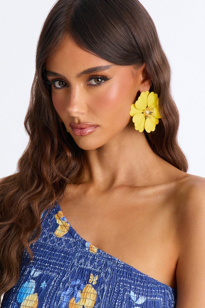 Fleurish Earrings - Yellow