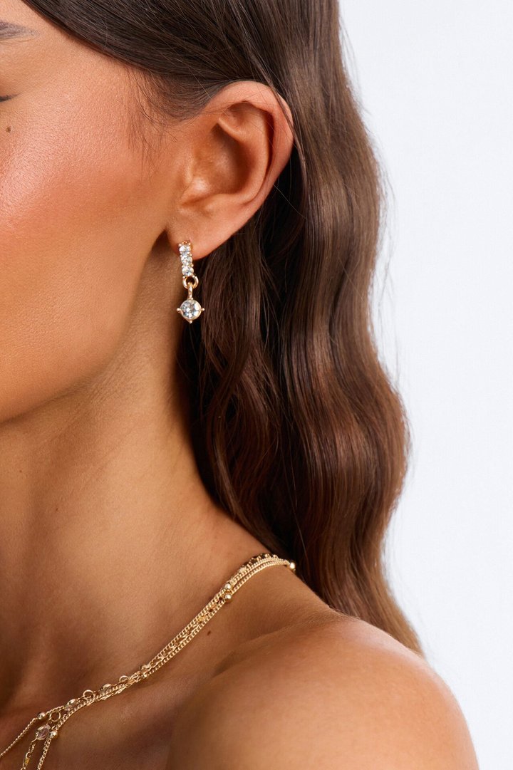 Vacation Trinkets 9 Pair Earring Set - Gold
