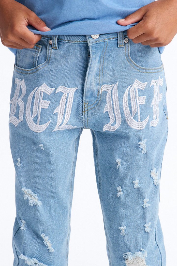 Mini Belief Skinny Jeans - Ice Blue