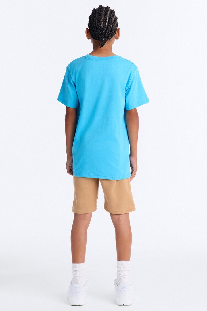Mini Stay Humble Hustle Hard Short Set - Blue/combo