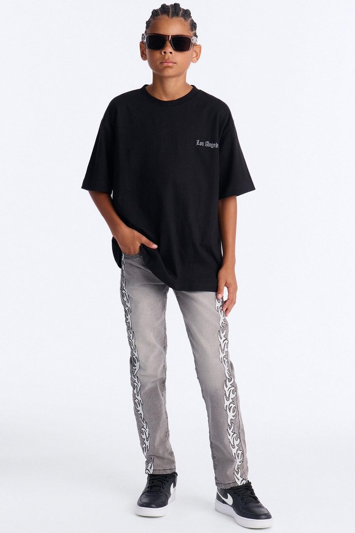 Mini Getting Hotter Jeans - Grey Mineral Wash