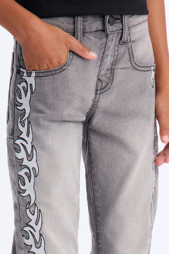 Mini Getting Hotter Jeans - Grey Mineral Wash