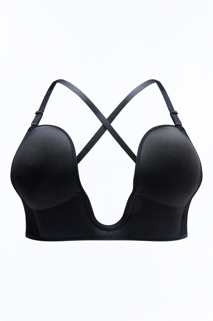 Supportive And Sleek U-Shape Bra - Black