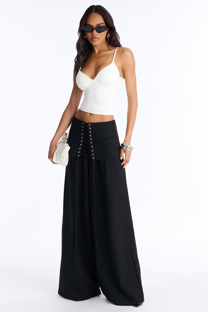 Kenny Padded Sweetheart Tank Top - White