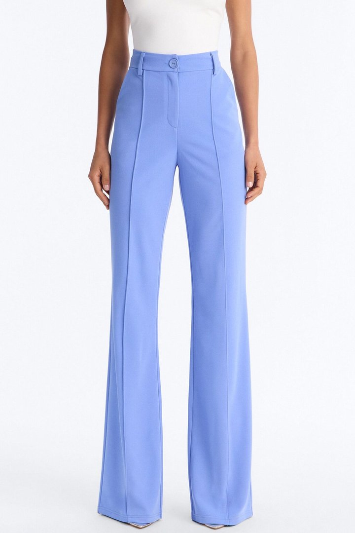 Tall Heidi Wide Leg Trouser Pant - Periwinkle