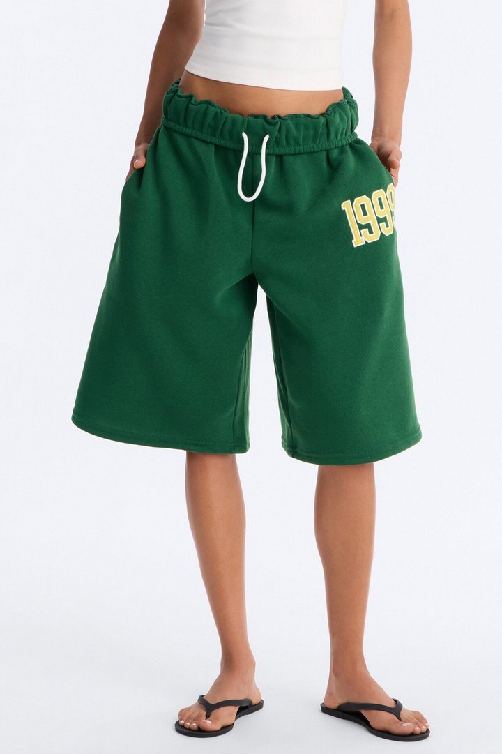 Tessa Fleece Sweatshort - Hunter