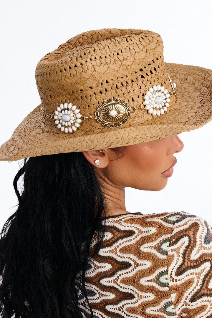Rodeo Jewels Straw Cowboy Hat - Natural