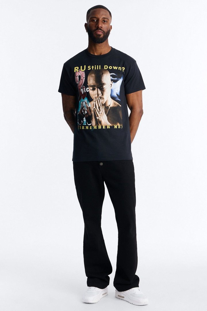 2pac R U Still Down Short Sleeve Tee - Black