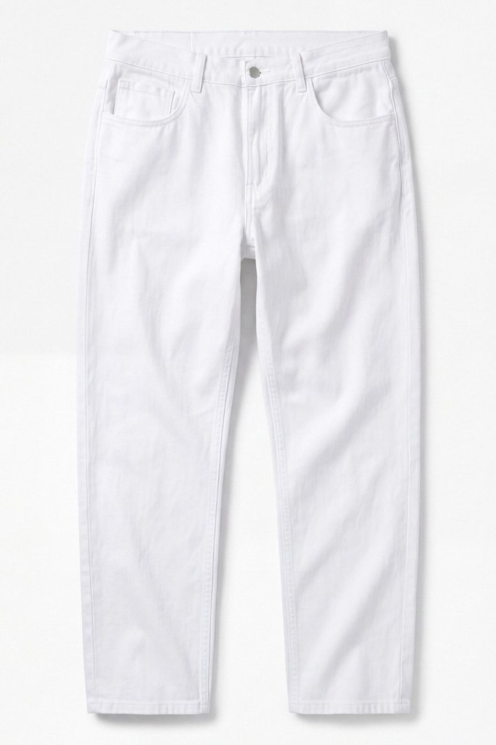 Clean Feel Straight Jean - White