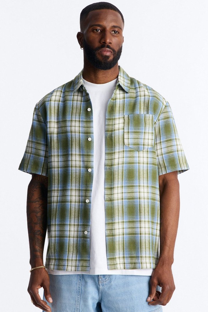 Raw Voltage Button Up Shirt - Green
