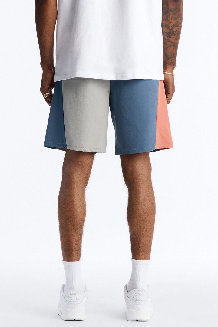 Relaxed Matari Color Blocked Short - Multi Color