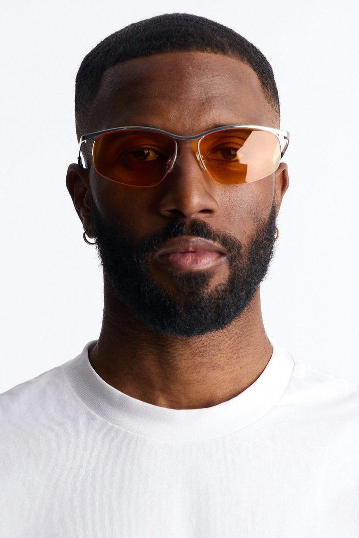 Keeping Sanity Sunglasses - Orange/Silver