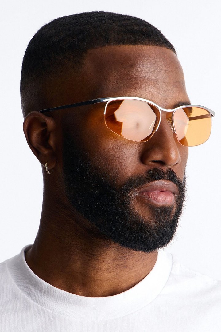 Keeping Sanity Sunglasses - Orange/Silver