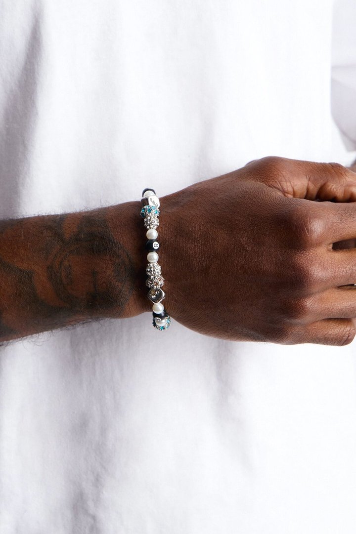 Silver Hustle Bead Bracelet - Silver