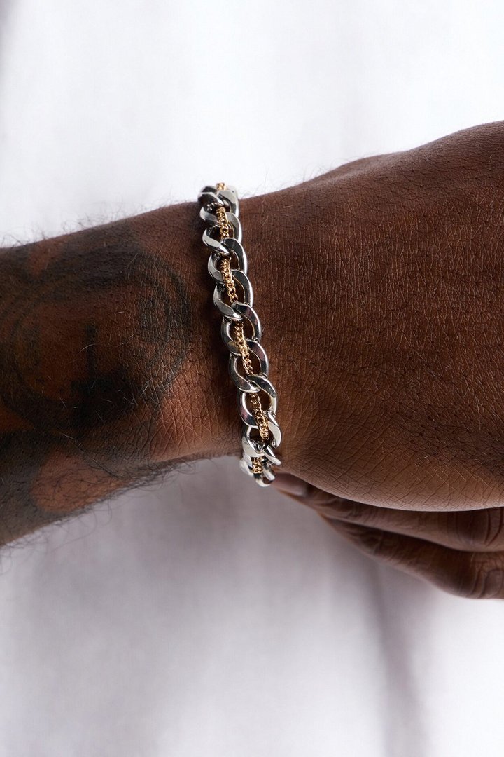 Endless Flow Link Bracelet - Silver/Combo